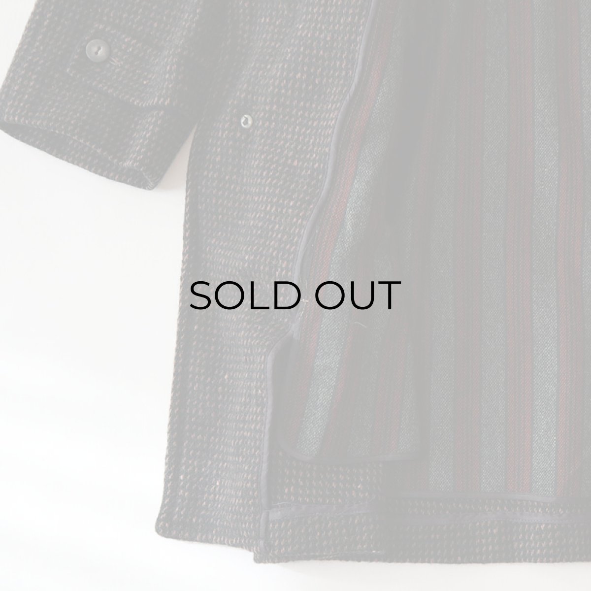 画像10: 50's BOTANY WOOL TWEED CHECK OVER COAT with WOOL LINER (10)