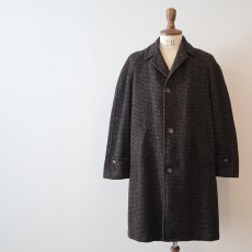 画像1: 50's BOTANY WOOL TWEED CHECK OVER COAT with WOOL LINER (1)