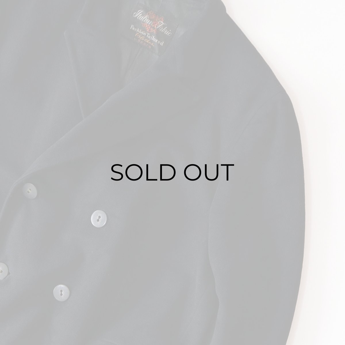 画像5: 50's Sears WOOL W-BREASTED CHESTERFIELD COAT (5)