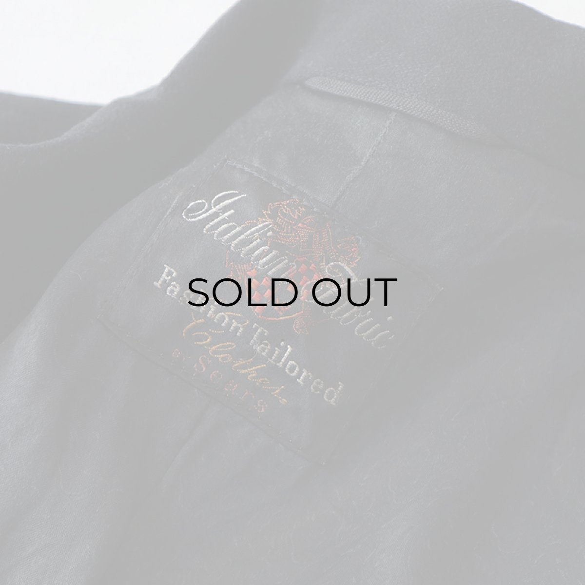 画像8: 50's Sears WOOL W-BREASTED CHESTERFIELD COAT (8)