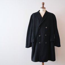 画像1: 50's Sears WOOL W-BREASTED CHESTERFIELD COAT (1)