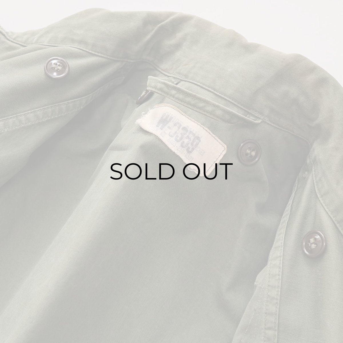 画像6: 50's US ARMY M-51 COTTON SATEEN FIELD JACKET 【SHORT-SMALL】 (6)