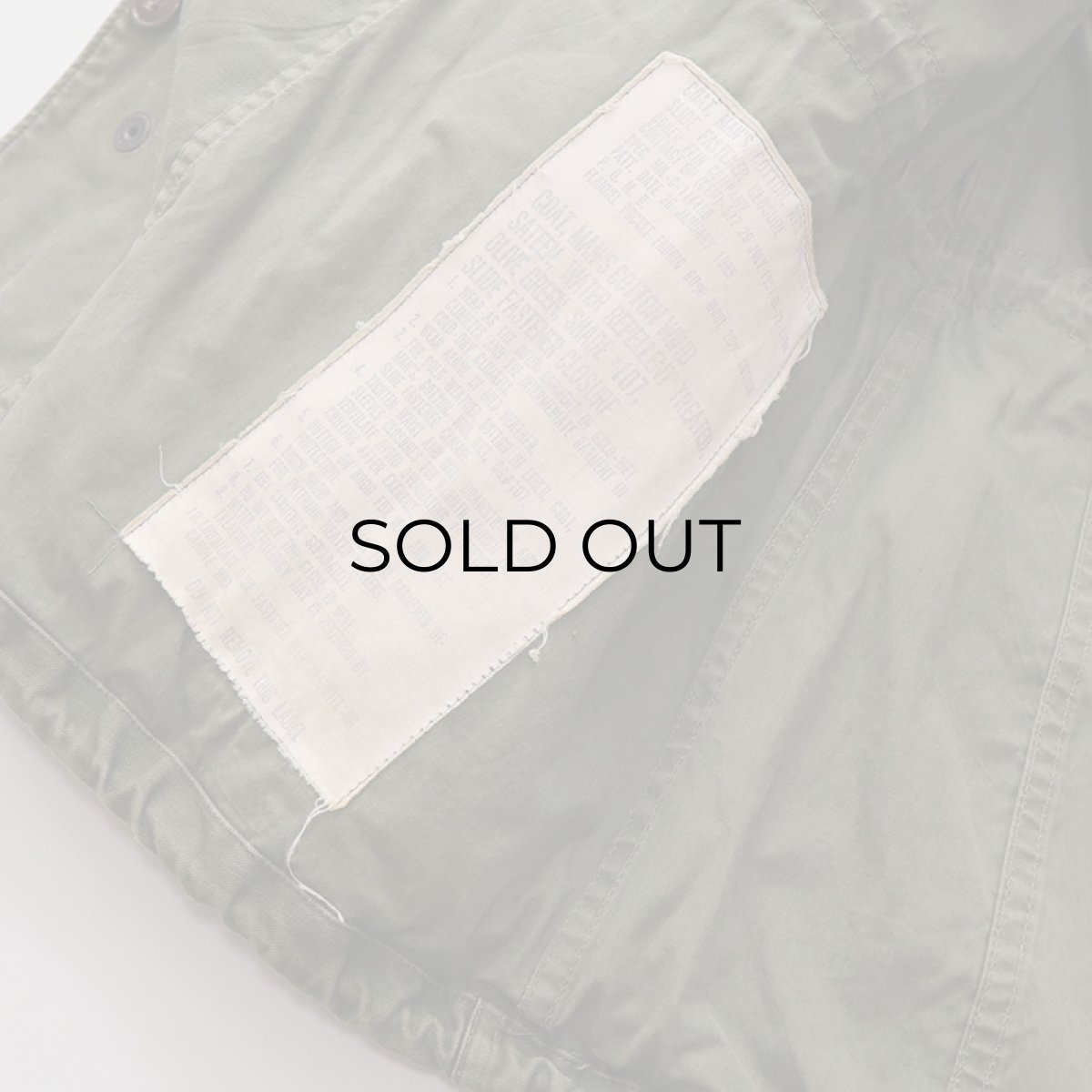 画像10: 50's US ARMY M-51 COTTON SATEEN FIELD JACKET 【SHORT-SMALL】 (10)