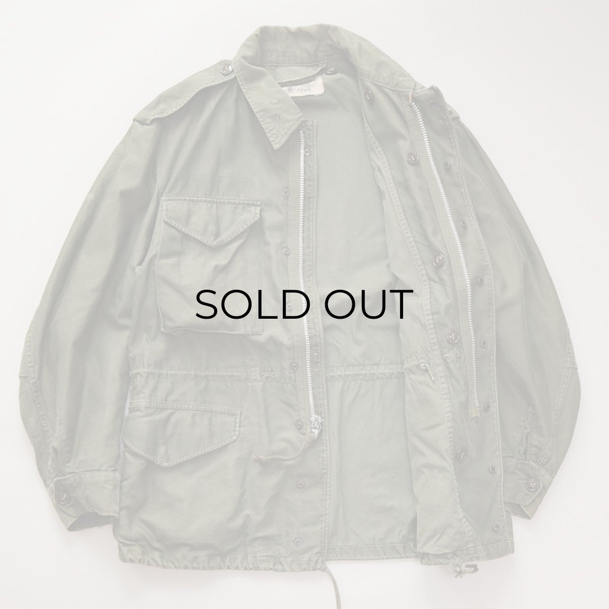 画像2: 50's US ARMY M-51 COTTON SATEEN FIELD JACKET 【SHORT-SMALL】 (2)