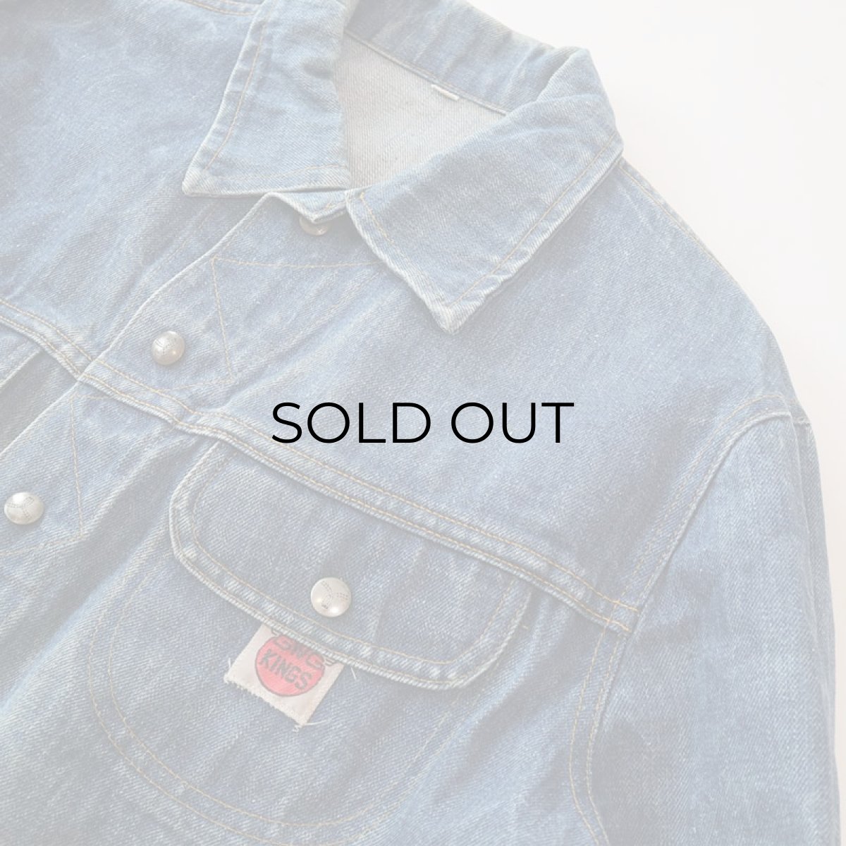 画像4: 〜70's The Great Western Garment COTTON DENIM 4P TRUCKER JACKET (4)