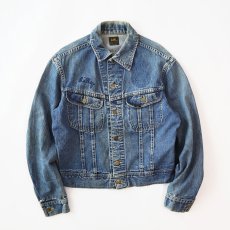 画像1: 〜80's Lee 220J DENIM TRUCKER JACKET with BACK PRINT (1)