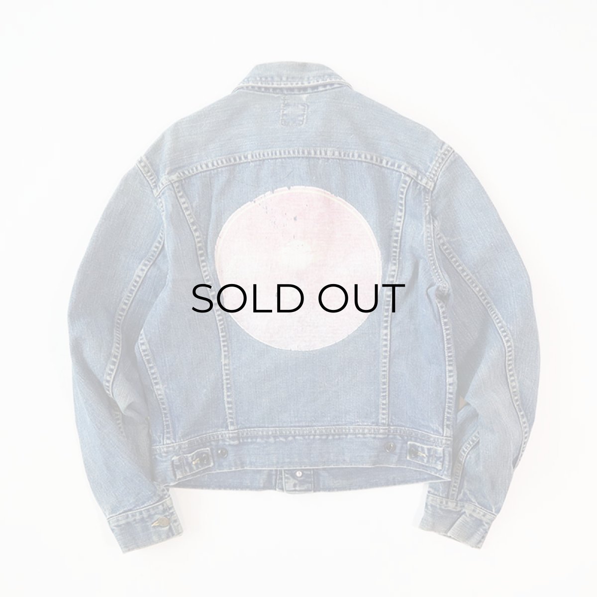 画像3: 〜80's Lee 220J DENIM TRUCKER JACKET with BACK PRINT (3)
