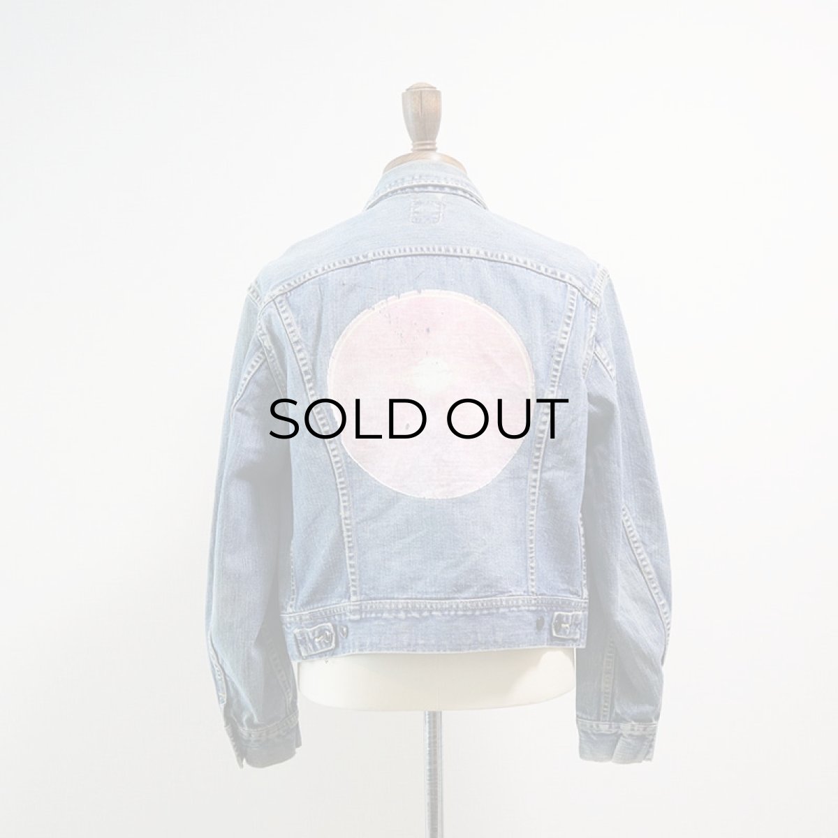 画像10: 〜80's Lee 220J DENIM TRUCKER JACKET with BACK PRINT (10)