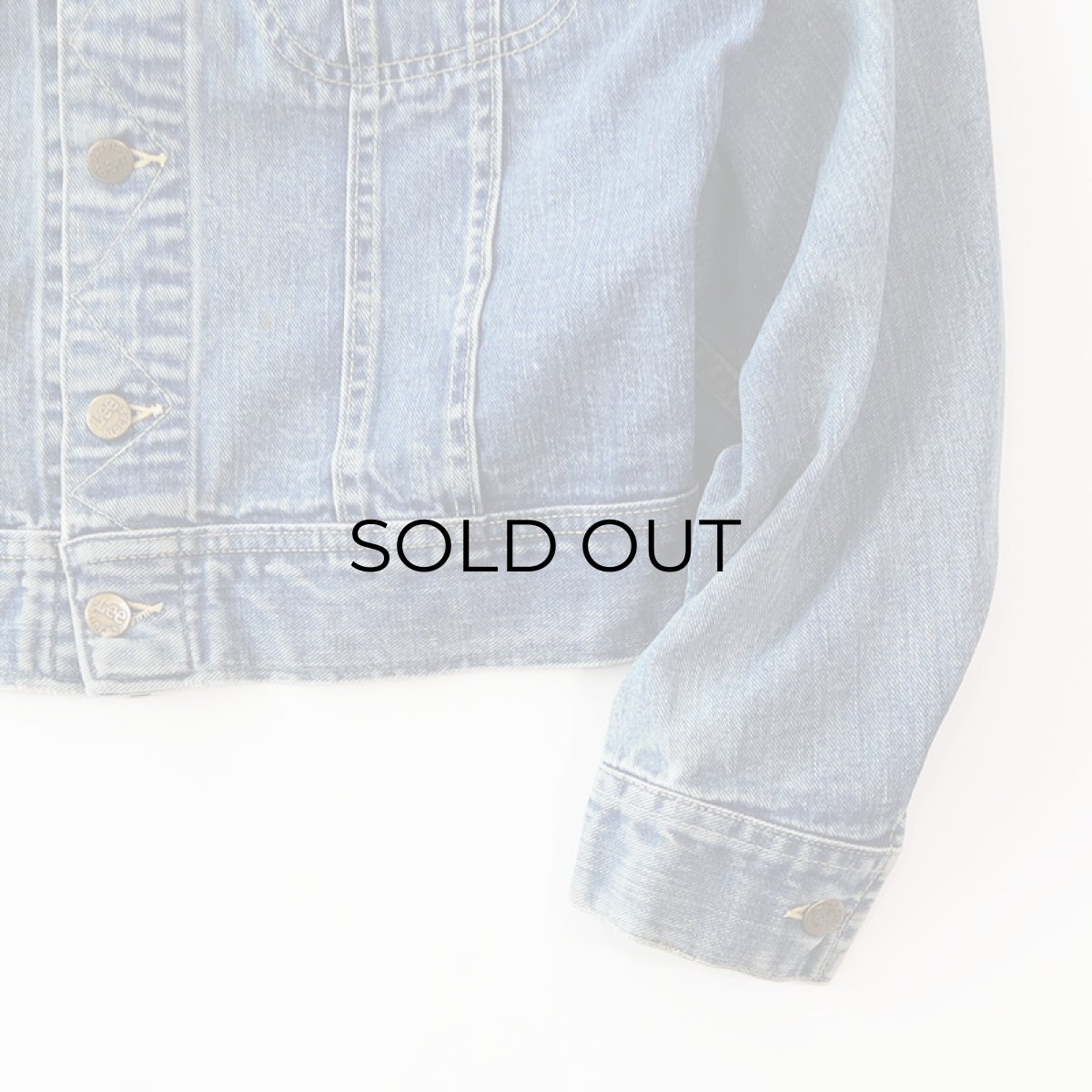 画像5: 〜80's Lee 220J DENIM TRUCKER JACKET with BACK PRINT (5)