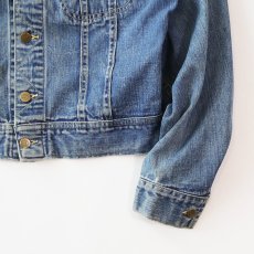 画像5: 〜80's Lee 220J DENIM TRUCKER JACKET with BACK PRINT (5)