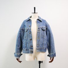 画像11: 〜80's Lee 220J DENIM TRUCKER JACKET with BACK PRINT (11)