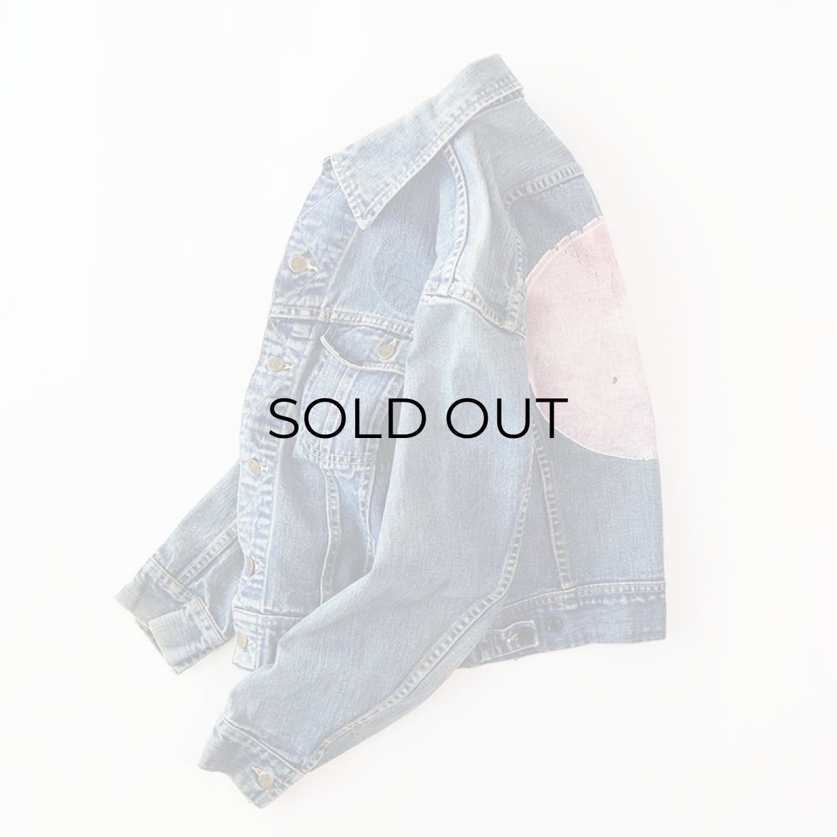 画像2: 〜80's Lee 220J DENIM TRUCKER JACKET with BACK PRINT (2)
