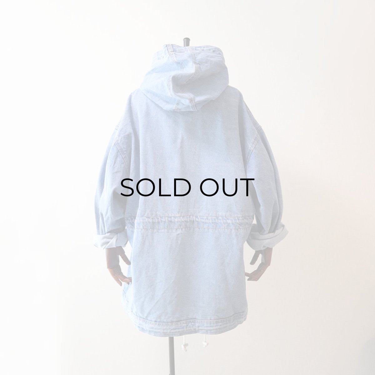 画像15: 80's CORNICHE DENIM HOODED OVER SIZE JACKET (15)