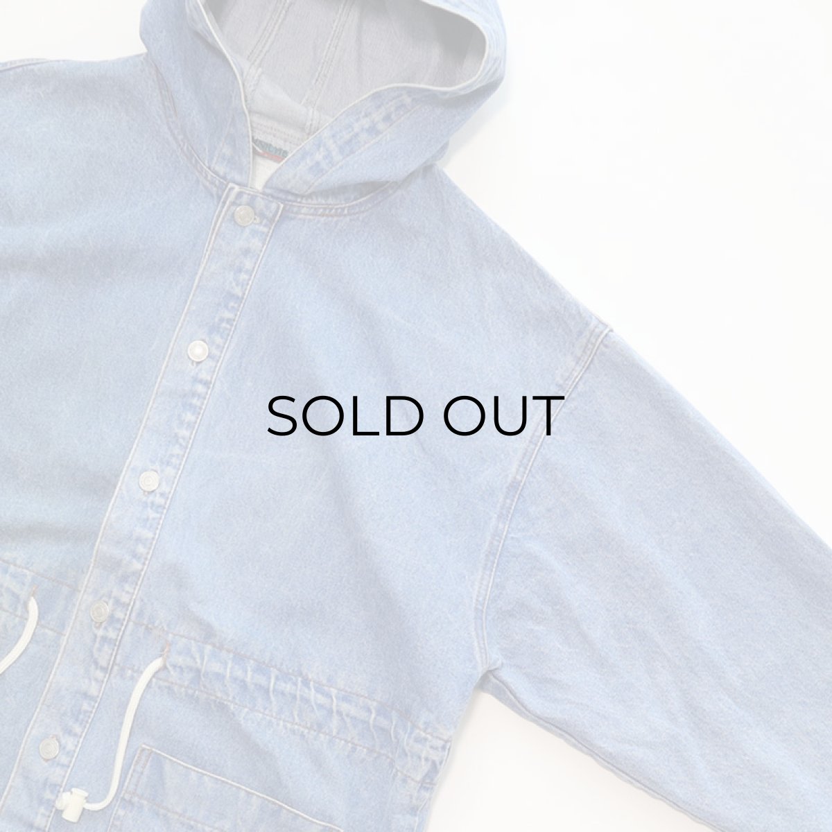 画像3: 80's CORNICHE DENIM HOODED OVER SIZE JACKET (3)