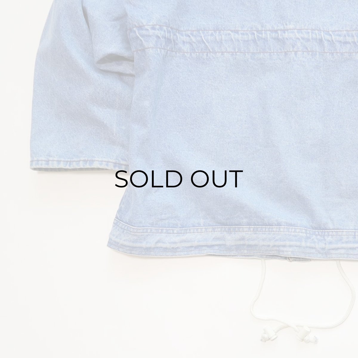 画像6: 80's CORNICHE DENIM HOODED OVER SIZE JACKET (6)