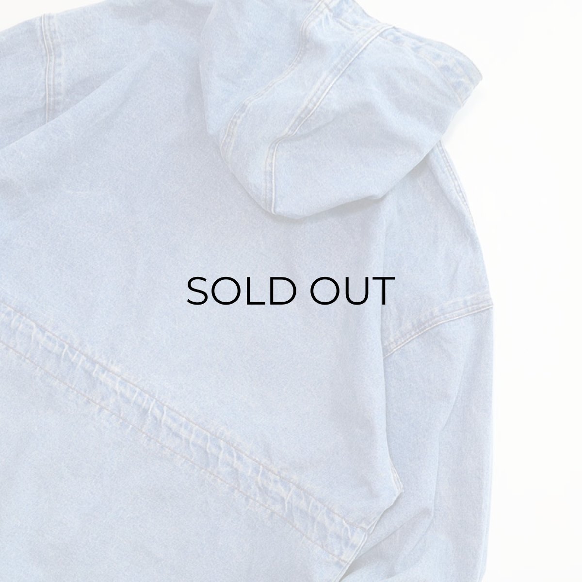 画像5: 80's CORNICHE DENIM HOODED OVER SIZE JACKET (5)