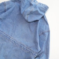 画像5: 80's CORNICHE DENIM HOODED OVER SIZE JACKET (5)