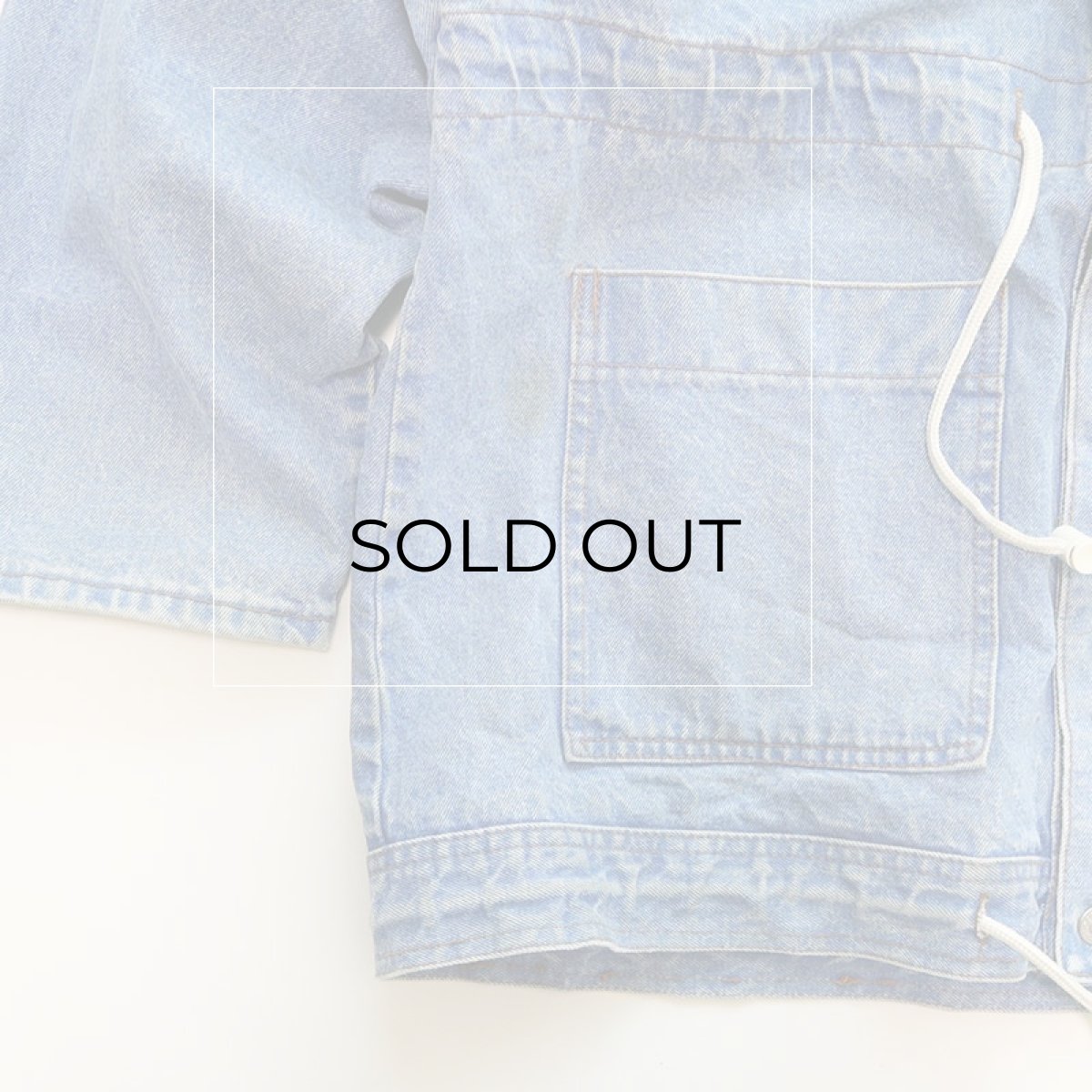 画像11: 80's CORNICHE DENIM HOODED OVER SIZE JACKET (11)