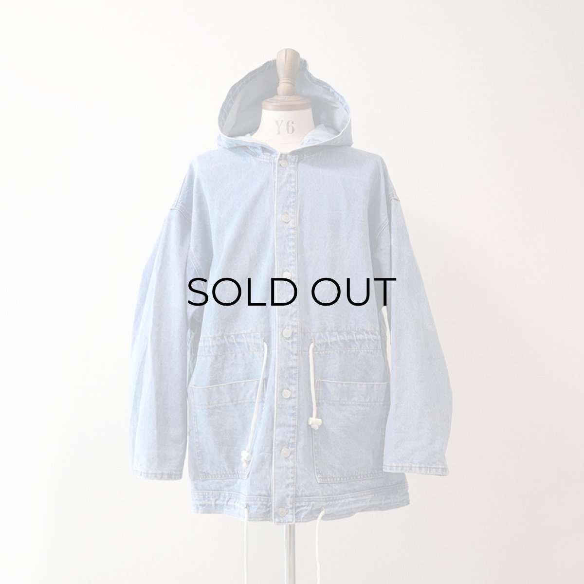 画像16: 80's CORNICHE DENIM HOODED OVER SIZE JACKET (16)