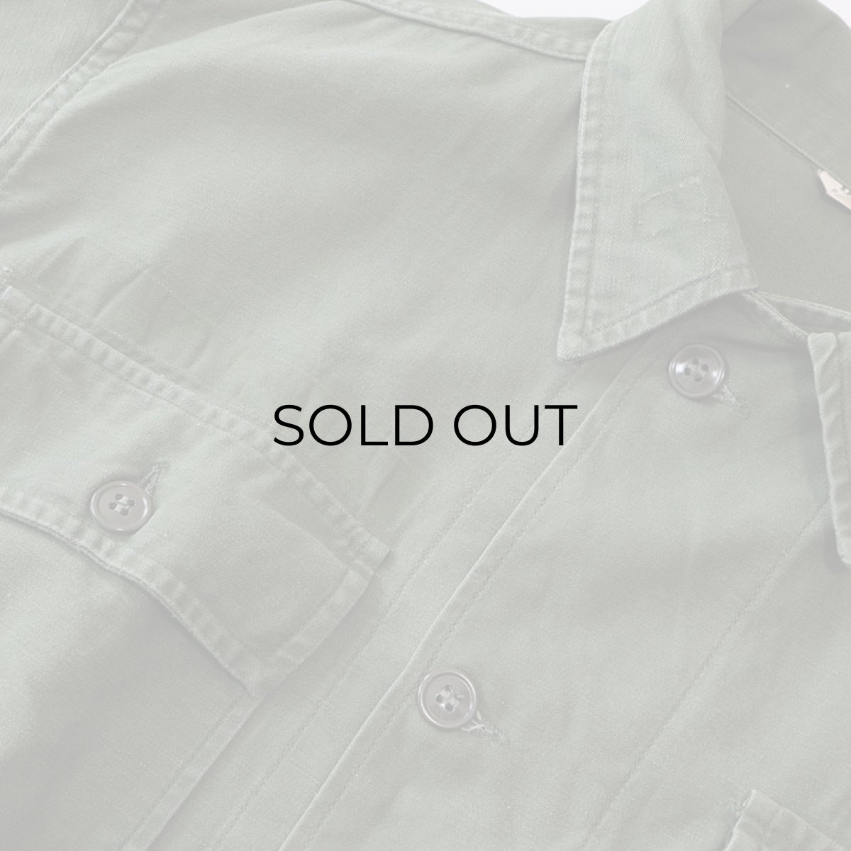 画像8: 60's US ARMY COTTON SATEEN UTILITY SHIRT JACKET (8)