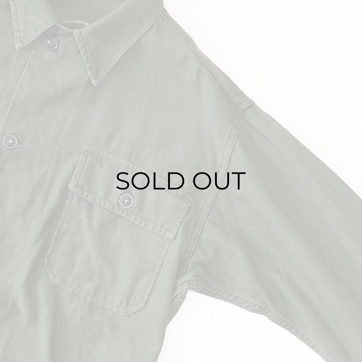 画像4: 60's US ARMY COTTON SATEEN UTILITY SHIRT JACKET (4)