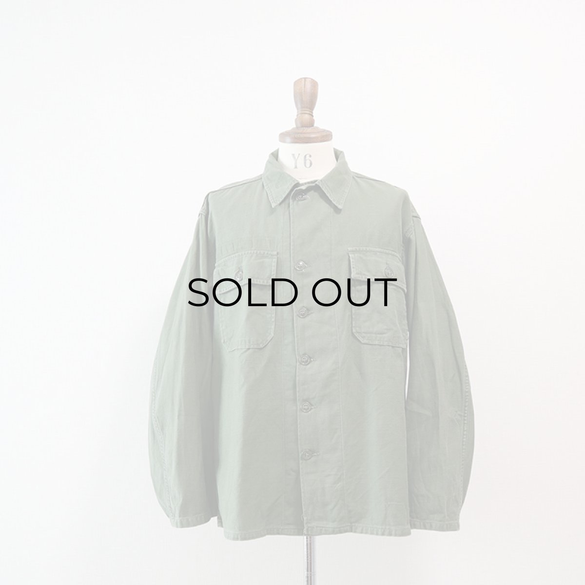 画像10: 60's US ARMY COTTON SATEEN UTILITY SHIRT JACKET (10)