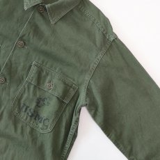 画像4: 50's US MARINE CORPS COTTON SATEEN UTILITY SHIRT JACKET (4)