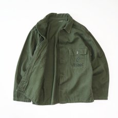 画像2: 50's US MARINE CORPS COTTON SATEEN UTILITY SHIRT JACKET (2)