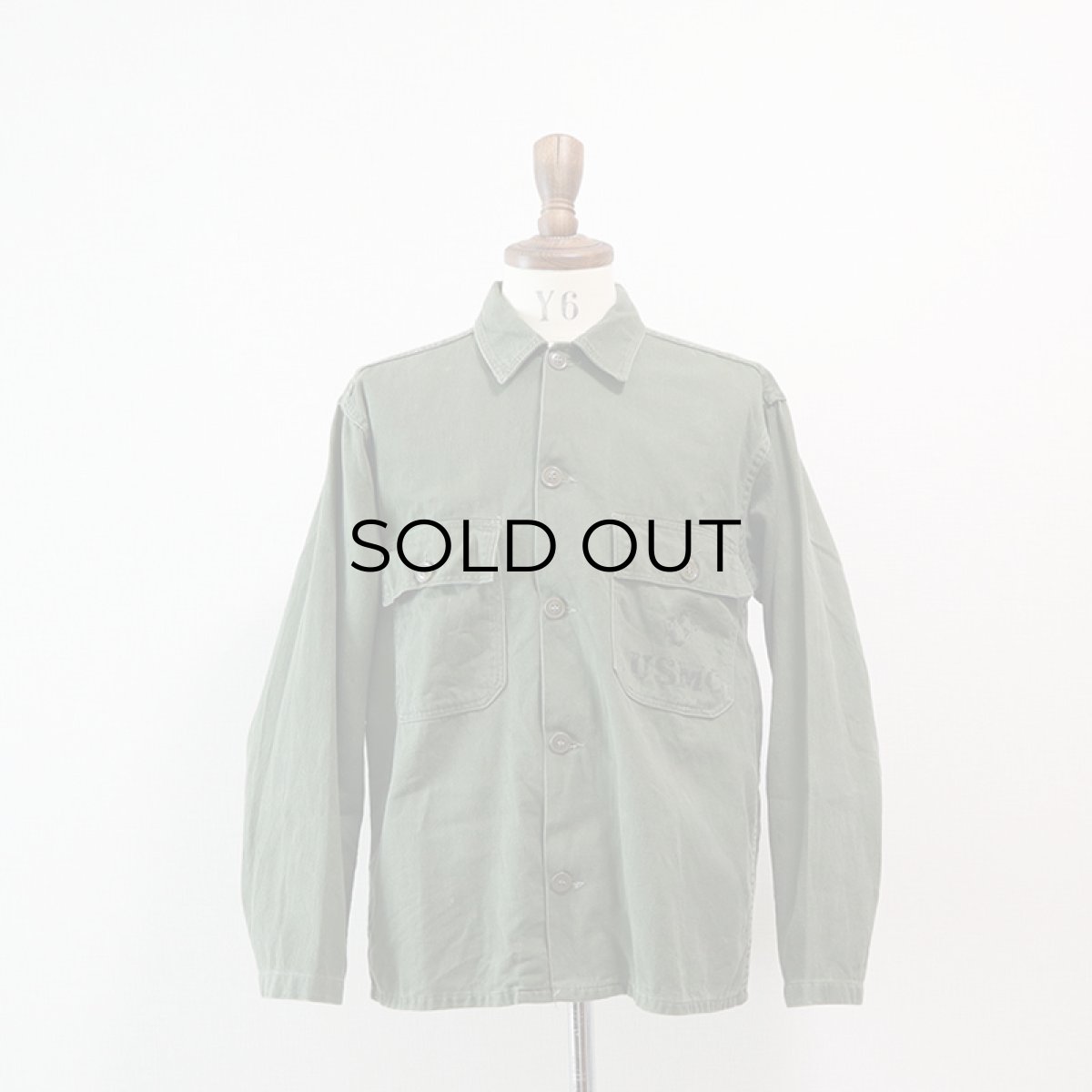 画像7: 50's US MARINE CORPS COTTON SATEEN UTILITY SHIRT JACKET (7)