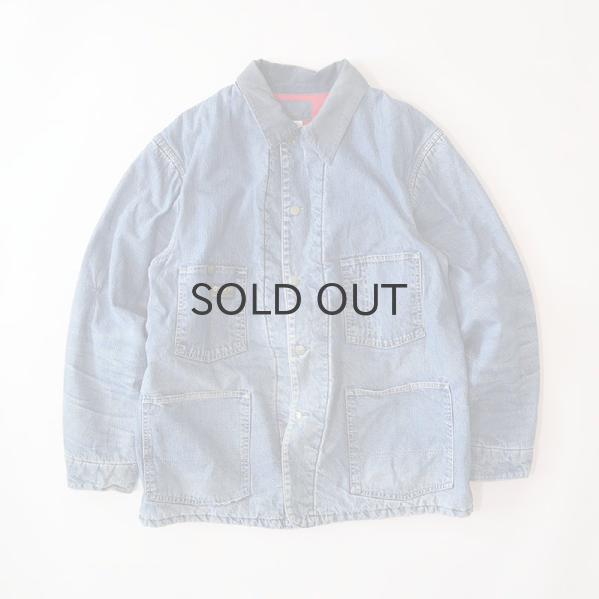 画像1: 80's OSH KOSH B'GOSH DENIM QUILTED LINING CHORE JACKET (1)