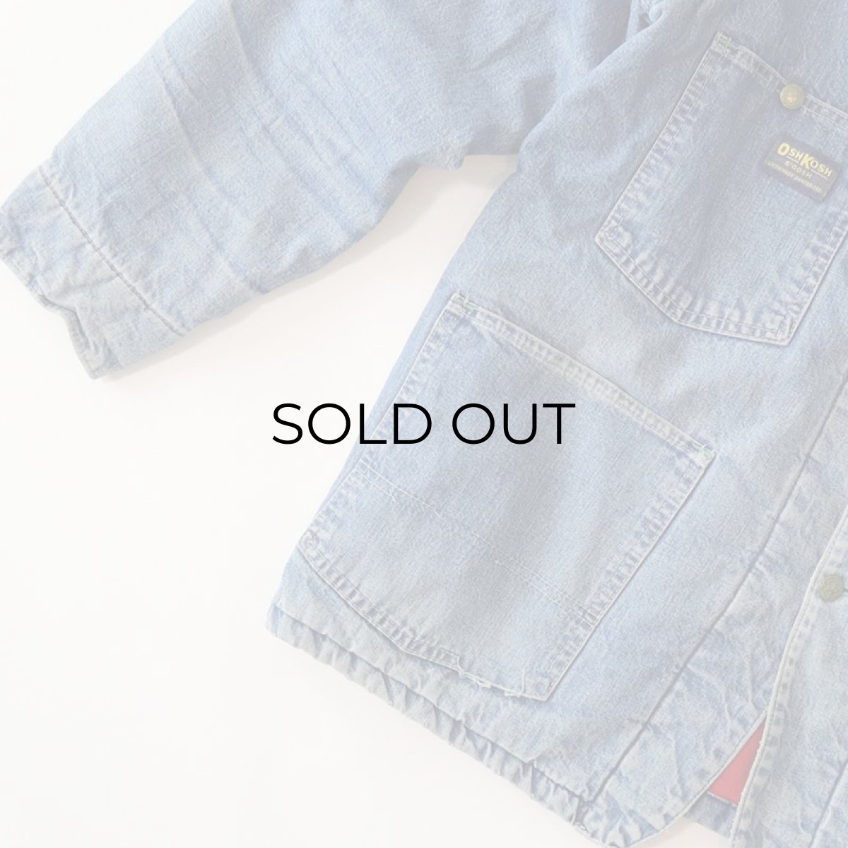 画像6: 80's OSH KOSH B'GOSH DENIM QUILTED LINING CHORE JACKET (6)