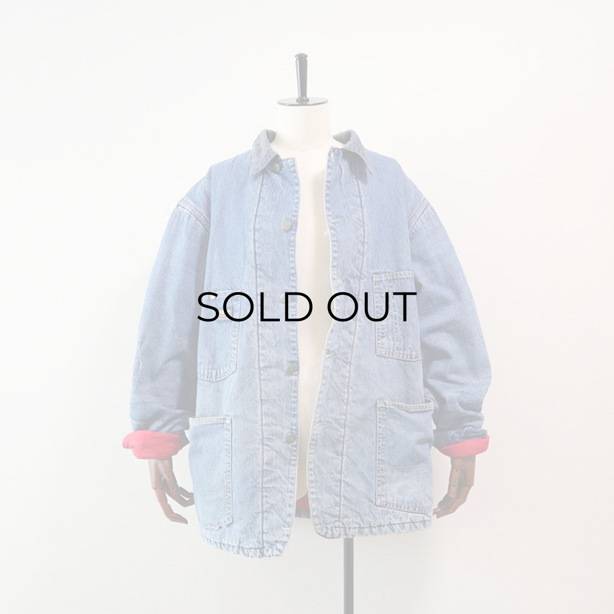 画像18: 80's OSH KOSH B'GOSH DENIM QUILTED LINING CHORE JACKET (18)