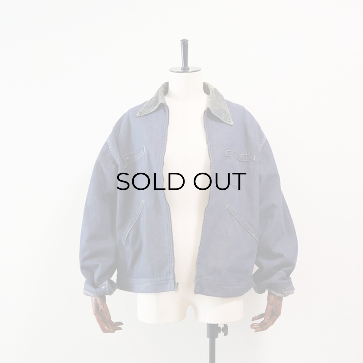 画像19: 70's OSH KOSH B'GOSH DENIM BLANKET LINING ZIP WORK JACKET (19)