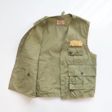 画像2: 80's SAFTBAK COTTON NYLON FISHING VEST (2)