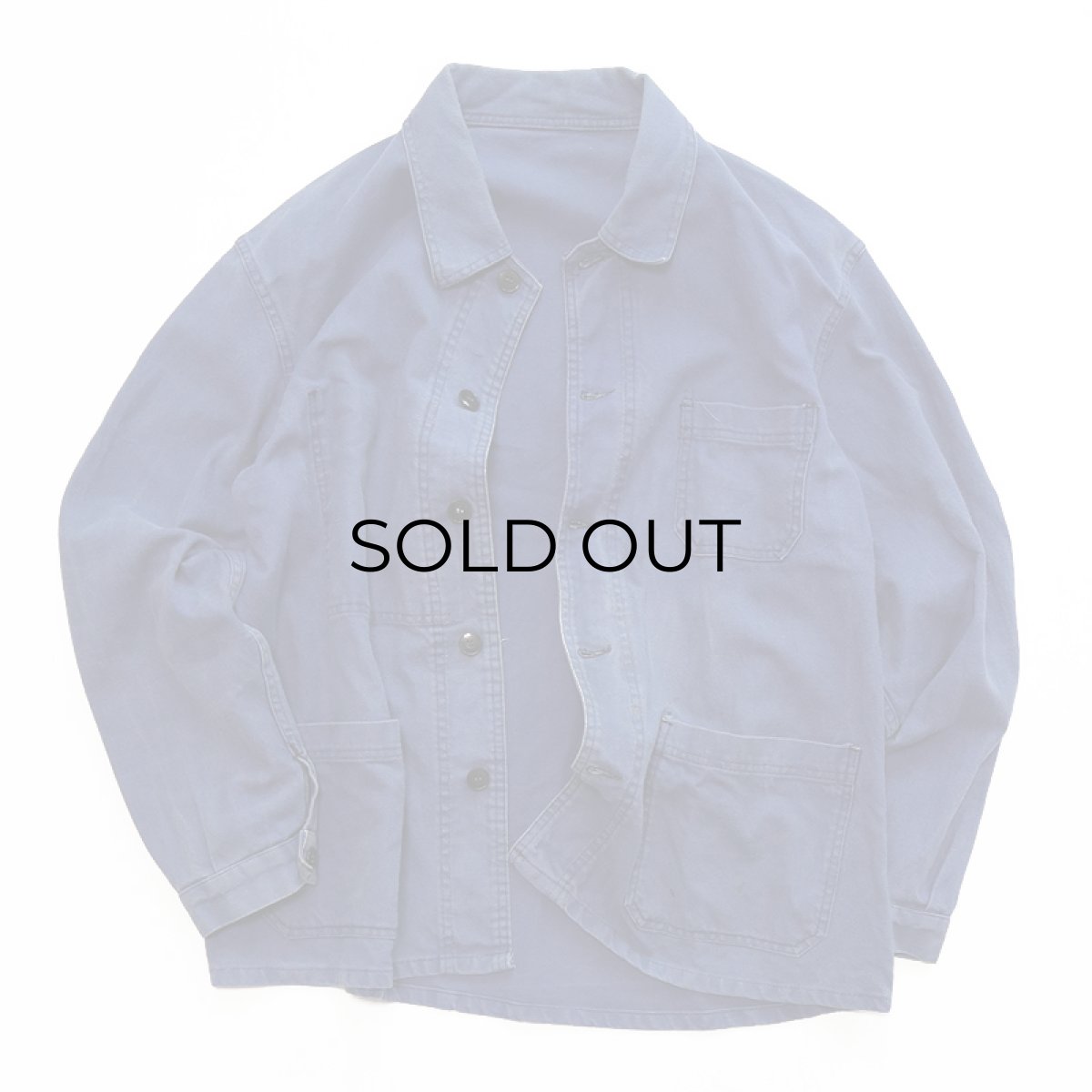 画像2: OLD Dubure & Deverchere COTTON TWILL FRENCH WORK JACKET (2)
