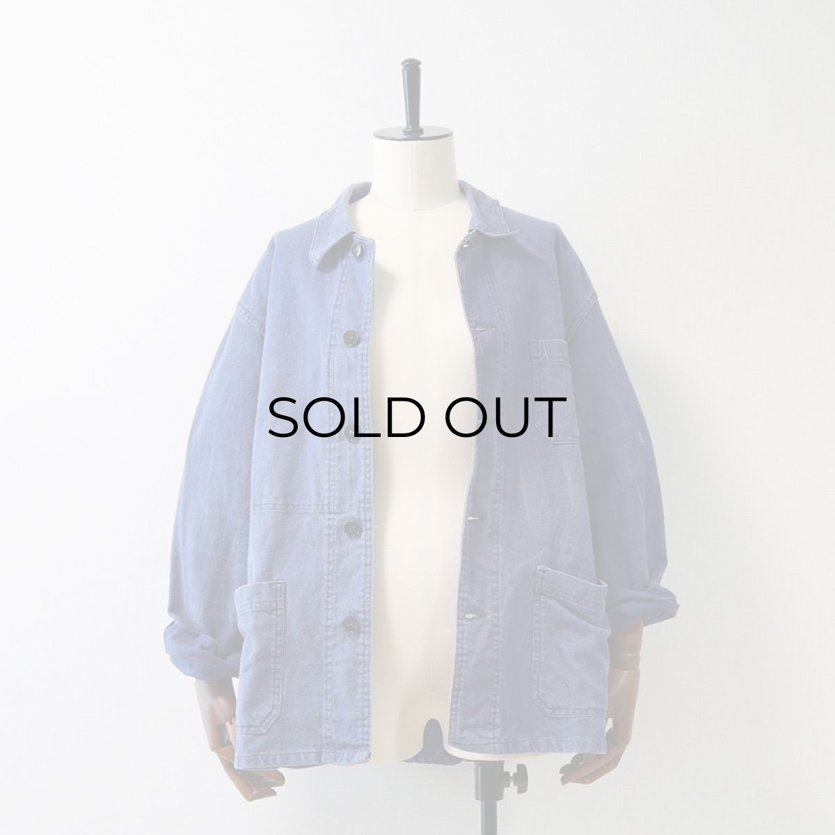 画像13: OLD Dubure & Deverchere COTTON TWILL FRENCH WORK JACKET (13)