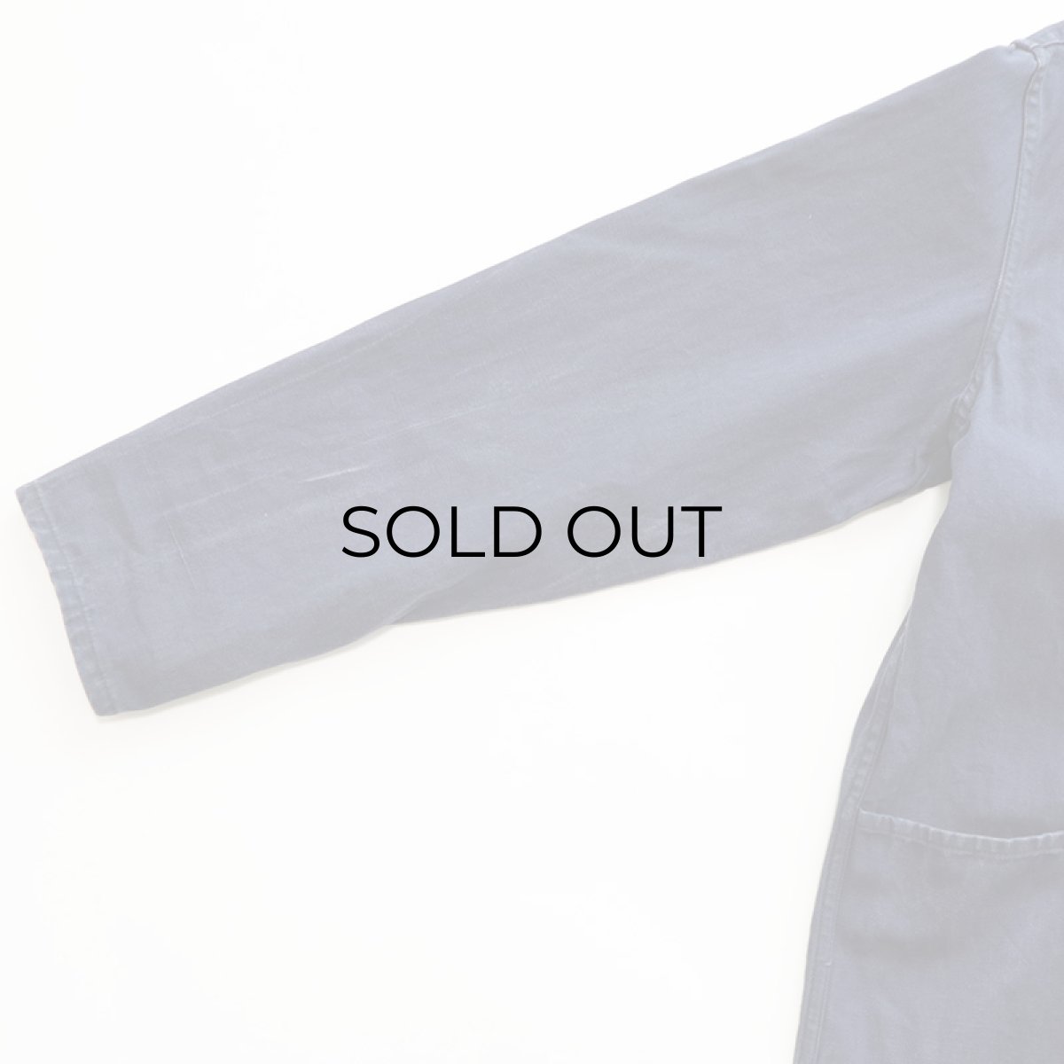 画像7: OLD GERMAN MILITARY COTTON HERRINGBONE TWILL WORK JACKET (7)