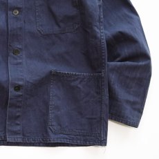 画像4: OLD GERMAN MILITARY COTTON HERRINGBONE TWILL WORK JACKET (4)