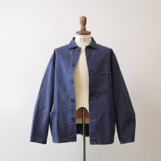 画像11: OLD GERMAN MILITARY COTTON HERRINGBONE TWILL WORK JACKET (11)