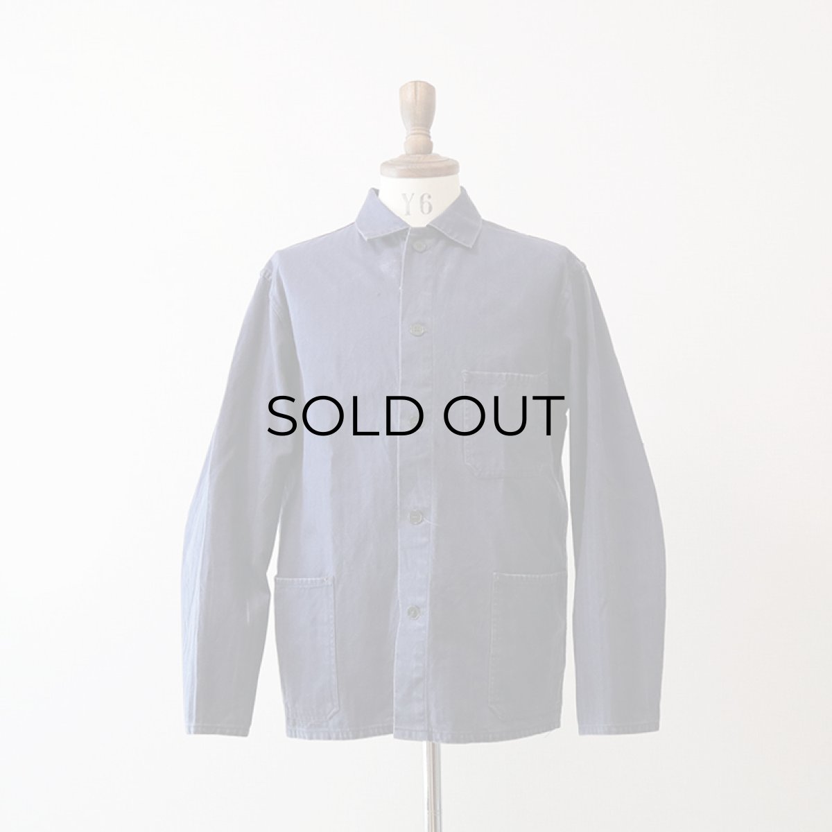 画像10: OLD GERMAN MILITARY COTTON HERRINGBONE TWILL WORK JACKET (10)