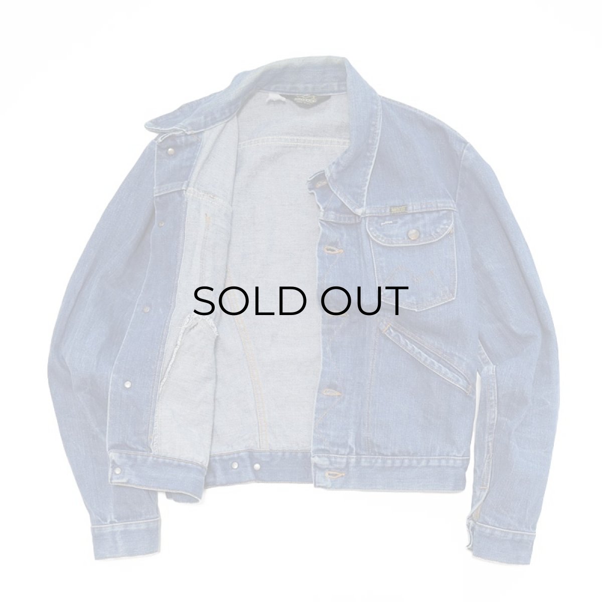 画像2: 〜80's MAVERICK COTTON DENIM 4P TRUCKER JACKET (2)