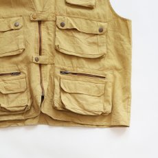 画像4: SOSTANZA COTTON LINEN FISHING VEST (4)