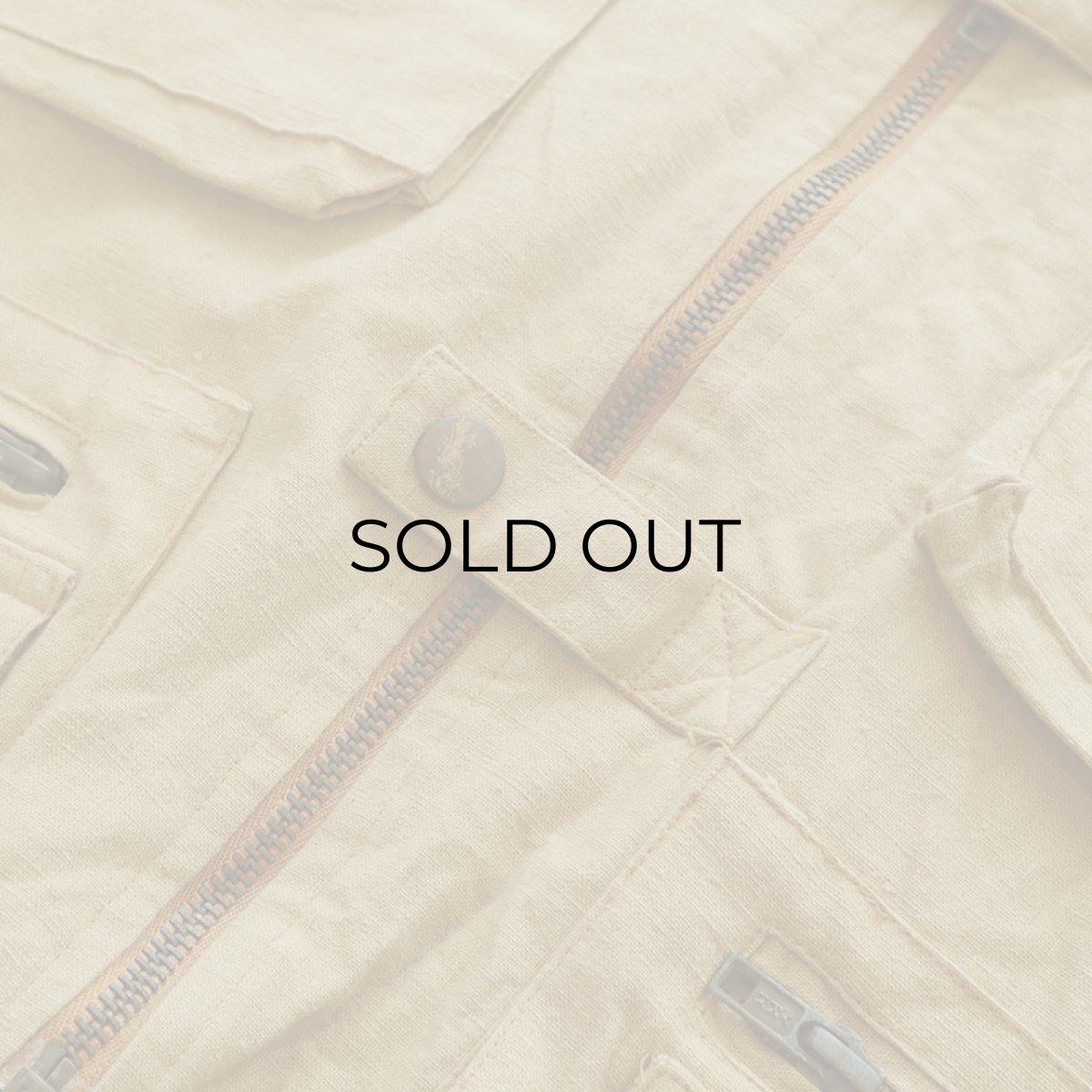 画像6: SOSTANZA COTTON LINEN FISHING VEST (6)