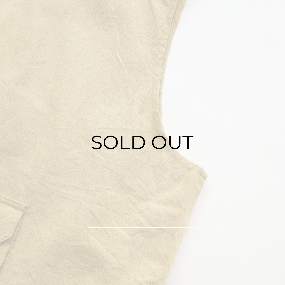 画像8: SOSTANZA COTTON LINEN FISHING VEST (8)