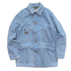 画像1: 80's OSH KOSH B'GOSH FADE BLUE DENIM CHORE JACKET (1)