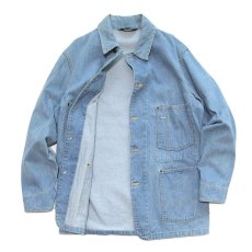 画像2: 80's OSH KOSH B'GOSH FADE BLUE DENIM CHORE JACKET (2)