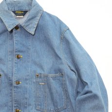 画像4: 80's OSH KOSH B'GOSH FADE BLUE DENIM CHORE JACKET (4)