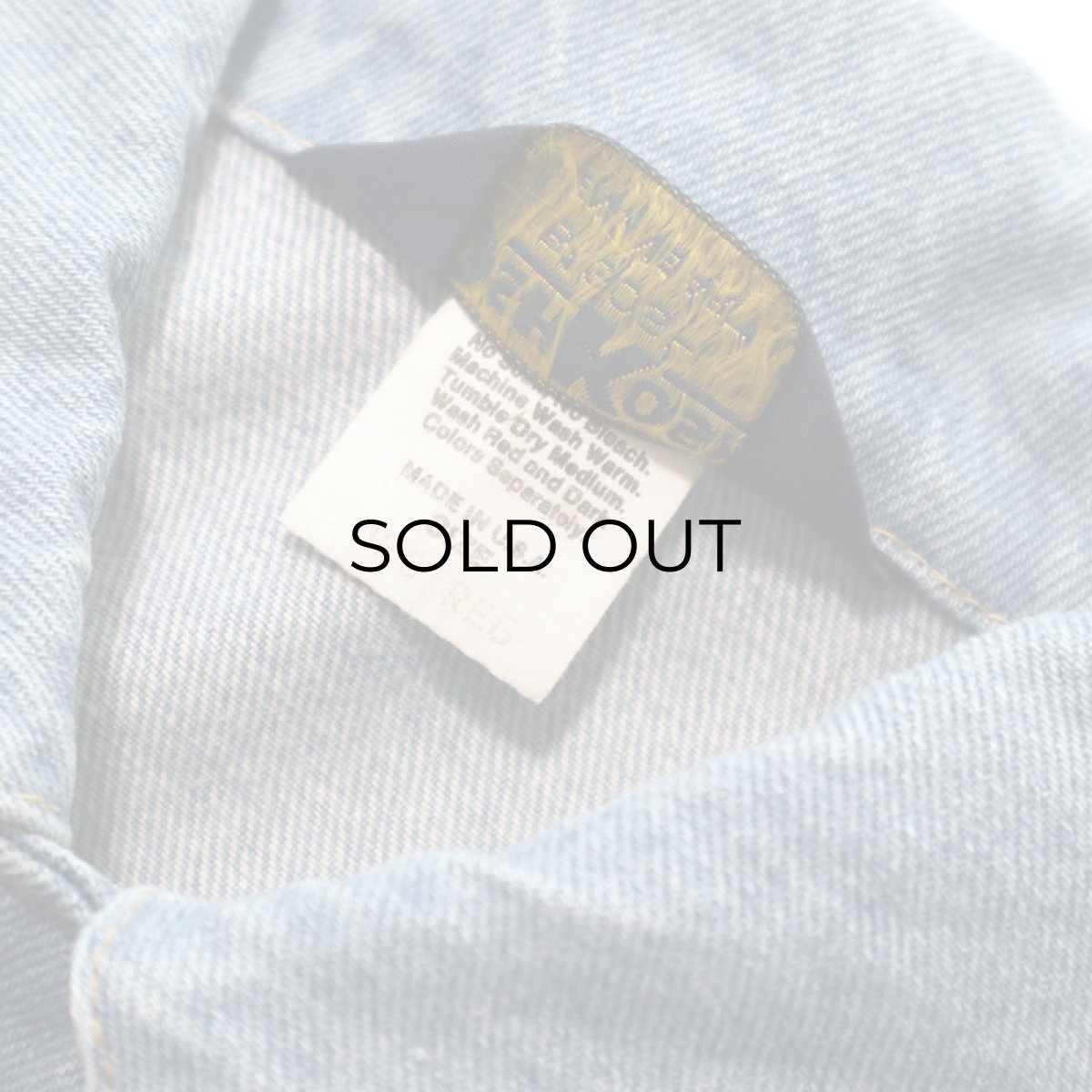 画像7: 80's OSH KOSH B'GOSH FADE BLUE DENIM CHORE JACKET (7)