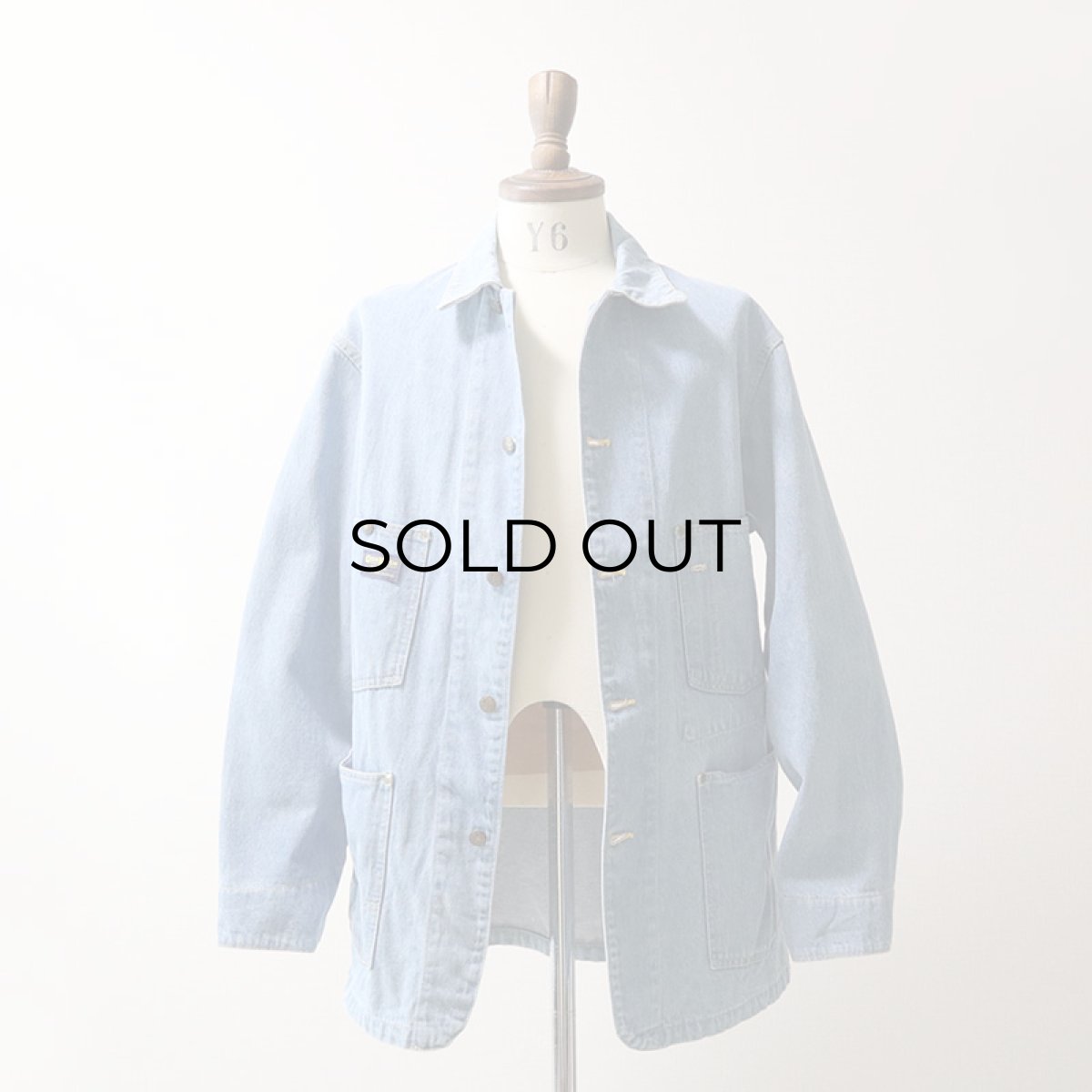 画像12: 80's OSH KOSH B'GOSH FADE BLUE DENIM CHORE JACKET (12)