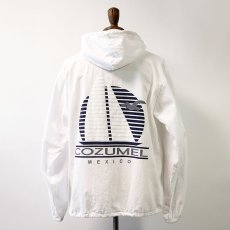 画像13: 〜90's Pasion TROPICAL COTTON PRINT ZIP HOODED JACKET "COZUMEL MEXICO" (13)